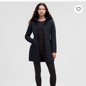 Lululemon Athletica Navy Quilted Jacket pack it down long jacket 6